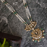 Ornella Silver Polki Necklace